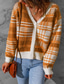 tanie Kardigany-Rozpinany sweter damski wydrążony guzik z dzianiny jednolity kolor basic casual długi rękaw luźny sweter rozpinany dekolt w szpic jesień zima wiosna rumieniec różowy czarny szary/wychodząc