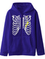cheap Graphic Hoodies-Men&#039;s Full Zip Hoodie Jacket Graphic Skull Skeleton Halloween Zipper Front Pocket Print Daily Holiday Going out Hot Stamping Casual Streetwear Hoodies Sweatshirts  White Black Blue