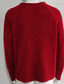 Недорогие мужской пуловер-свитер-Муж. Вязаная ткань Пуловер Свитер Рельефный узор Вязать Укороченный Трикотаж Сплошной цвет Вырез под горло Классический Стиль на открытом воздухе Повседневные Одежда Осень Зима Красный Серый S M L