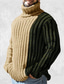 ieftine pulover pentru bărbați-Bărbați Pulover Wrap Săritor Croșetat Tricotat Tricotat Culoare pură Guler de stand De Bază Casual În aer liber Casă Primăvară Toamnă Caisă M L XL / Iarnă / Manșon Lung