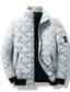 economico Piumini e parka da uomo-Per uomo Piumino Giacca bomber Giacca trapuntata Zip intera Informale Da tutti i giorni Standard Casual quotidiano Di moda Antivento Tenere al caldo Autunno Inverno Righe e Plaid Nero Verde chiaro