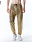 abordables pantalones casuales-Hombre Persona que practica jogging Pantalones Pantalones casuales Pantalones de lentejuelas Correa Cintura elástica Cuadrícula / Cuadros Ligero Fiesta Club nocturno Luces de discoteca Moda Ropa de