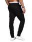 זול צ&#039;ינו-בגדי ריקוד גברים רָץ לְהַנָאָתוֹ מכנסיים צ&#039;ינו מכנסיים רגילים שרוך אלסטית מותניים צבע אחיד יומי לבוש רחוב שחור