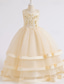 cheap Party Dresses-Kids Girls&#039; Dress Solid Colored Sleeveless Wedding Party Princess Beautiful Cotton A Line Dress Summer Spring 3-12 Years bule Cameo brown White