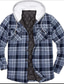 cheap Flannel Shirts-Men&#039;s Flannel Shirt Check Turndown White+Red White+Dark Gray Black+Grey+White Dusty Blue Green / White Print Street Daily Long Sleeve Button-Down Clothing Apparel Fashion Casual Comfortable