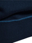 abordables suéter de los hombres-Hombre Pulóveres Pull-over Tejer Cremallera de un cuarto Plaid Cuello Alto Vintage Británico Ropa Invierno Otoño Azul Marino Café M L XL / Zip