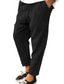 cheap Sweatpants-Men&#039;s Trousers Winter Pants Corduroy Pants Drawstring Elastic Waist Straight Leg Solid Color Comfort Warm Casual Daily Streetwear Corduroy Sports Fashion Loose Fit Green Black Micro-elastic