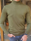 baratos suéter pulôver masculino-Homens Camisa Social Tribal Gola Redonda Verde Tropa Ao ar livre Casa Blusas Básico Trabalho Casual Clássico