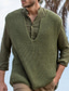 Недорогие мужской пуловер-свитер-Муж. Свитер жилет Джемпер Вязаные Вязать Трикотаж Сплошной цвет V-образный вырез Классический На каждый день на открытом воздухе Дом Весна Лето Зеленый M L XL / Зима / Без рукавов