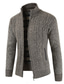 cheap Men&#039;s Cardigan Sweater-Men&#039;s Pullover Sweater jumper Jumper Waffle Knit Cropped Knitted Solid Color Crew Neck Basic Stylish Outdoor Daily Fall Winter Wine Dusty Blue S M L / Cotton / Long Sleeve