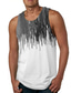 ieftine Tricouri de Sală-Bărbați Vest Top Bluză Cămașă Vestă Casual Stiluri de Plajă Vară Fără manșon Negru / Alb Curcubeu Plin de Culoare Imprimeu Stil Nautic Zilnic Concediu Imprimare 3D Îmbrăcăminte Îmbrăcăminte Casual