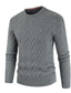 cheap Men&#039;s Pullover Sweater-Men&#039;s Pullover Sweater Waffle Knit Cropped Knitted Solid Color Crew Neck Basic Stylish Outdoor Daily Fall Winter Blue Army Green M L XL / Cotton / Long Sleeve / Long Sleeve / Weekend