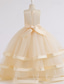cheap Party Dresses-Kids Girls&#039; Dress Solid Colored Sleeveless Wedding Party Princess Beautiful Cotton A Line Dress Summer Spring 3-12 Years bule Cameo brown White