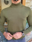 Недорогие мужской пуловер-свитер-Муж. Рубашка Этно Вырез под горло Военно-зеленный на открытом воздухе Дом Верхушки Классический Для офиса На каждый день Классика
