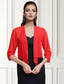cheap Wedding Guest Wraps-Shawls Bolero Ladies Elegant Casual Daily 3/4 Length Sleeve Chiffon Wedding Guest Wraps With Pure Color For Wedding Spring &amp; Summer dress to impress 2025