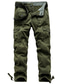 ieftine Pantaloni Cargo-Bărbați Pantaloni Cargo Pantaloni Multi Buzunare Picior drept Cravată Culoare Camuflaj Lungime totală Bumbac Camuflaj negru Camuflaj verde de armată Micro-elastic / Primăvară / Toamnă