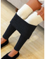 cheap Fleece Lined Leggings-Women&#039;s Normal Fleece Pants Tights Leggings Tights Casual / Sporty Athleisure Ankle-Length High Waist Plain Tummy Control Butt Lift Comfort Micro-elastic Yoga Weekend Black Navy Blue Light Grey Gray
