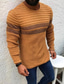 cheap Men&#039;s Pullover Sweater-Men&#039;s Pullover Sweater Waffle Knit Cropped Knitted Solid Color Crew Neck Basic Stylish Outdoor Daily Fall Winter White Black S M L / Cotton / Long Sleeve