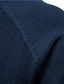 tanie sweter męski sweter-męski sweter sweter sweter dzianinowy z dzianiny jednolity kolor okrągły dekolt stylowy dom codziennie jesień zima biały czarny s m l/długi rękaw/długi rękaw