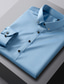 Χαμηλού Κόστους Επίσημα πουκάμισα-Ανδρικά Επίσημο Πουκάμισο Σμόκιν πουκάμισα Casual πουκάμισο Γραφικά Σχέδια Τετράγωνη Λαιμόκοψη Κουμπωτός γιακάς Γαλάζιο Ανθισμένο Ροζ Φούξια Μπλε τυρκουάζ Βαθυγάλαζο Γάμου Πάρτι Μακρυμάνικο Ρούχα