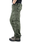 cheap Cargo Pants-Men&#039;s Cargo Pants Trousers Work Pants Multi Pocket Solid Color Comfort Breathable Casual Daily Streetwear Sports Fashion ArmyGreen Grass Green Micro-elastic