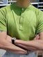 preiswerte gestrickter Polopullover-Herren Poloshirt Polo Pullover T Shirt Hemd Grün Stammes Rundhalsausschnitt Outdoor Heim Kleidung