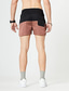 billiga Casual shorts-5-tums gymbyxor för män i kontrastfärg, passande joggingbyxor för löpträning för bodybuilding med svarta fickor