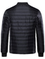 baratos Blusões e Parkas para Homem-casaco regular acolchoado masculino jaqueta regular fit cor sólida vinho preto azul marinho
