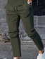 tanie spodnie codzienne-Męskie Uprawiający jogging Spodnie Spodnie robocze Spodnie codzienne Kieszeń Ściągana na sznurek Elastyczny pas Solidne kolory Komfort Miękka Codzienny Weekend Moda miejska Codzienny Zieleń wojskowa