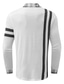 cheap Classic Polo-Men&#039;s Collar Polo Shirt T shirt Tee Golf Shirt Sports Fashion Business Long Sleeve White Army Green Dark Gray Letter Graphic Prints Standing Collar Outdoor Work Patchwork Braided Clothing Clothes