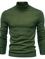 ieftine pulover pentru bărbați-Bărbați Pulover Hanorac pulover Guler Pe Gât De Bază Casual Iarnă Manșon Lung Albastru piscină Galben Roșu Vin Verde Militar Maro Bleumarin Mată Guler Pe Gât Zilnic Îmbrăcăminte Îmbrăcăminte De Baz