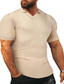 abordables jersey de punto tipo polo-Hombre POLO polo de punto Camiseta Camisa Color sólido Tribal Cuello Inglés Beige Exterior Hogar Tops Músculo