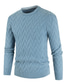 ieftine pulover pentru bărbați-Bărbați Pulover pulover vafelă Tricotat Decupată Tricotat Culoare solidă Stil Nautic De Bază Stilat În aer liber Zilnic Toamnă Iarnă Albastru piscină Verde Militar M L XL / Bumbac / Manșon Lung