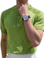 economico maglione polo in maglia-Per uomo POLO Polo in maglia maglietta Camicia Tribale Girocollo Verde Esterno Interni Top