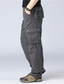 cheap Cargo Pants-Men&#039;s Cargo Pants Trousers Work Pants Multi Pocket Solid Color Comfort Breathable Casual Daily Streetwear Sports Fashion ArmyGreen Grass Green Micro-elastic