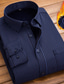 cheap Dress Shirts-Men&#039;s Dress Shirt Button Up Shirt Collared Shirt Black and Red Navy Blue Purple Long Sleeve Striped Classic Collar Fall &amp; Winter Wedding Casual Clothing Apparel