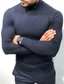 cheap Men&#039;s Pullover Sweater-Men&#039;s T shirt Tee Shirt Crew Neck Navy Blue Outdoor Home Tops Basic Work Casual Classic