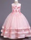 cheap Party Dresses-Kids Girls&#039; Dress Solid Colored Sleeveless Wedding Party Princess Beautiful Cotton A Line Dress Summer Spring 3-12 Years bule Cameo brown White