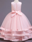 cheap Party Dresses-Kids Girls&#039; Dress Solid Colored Sleeveless Wedding Party Princess Beautiful Cotton A Line Dress Summer Spring 3-12 Years bule Cameo brown White