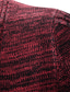 ieftine pulover cardigan pentru bărbați-Bărbați Pulover Pulover Cardigan Striat Tricotat Tunică Tricotat Culoare solidă În V De Bază Stilat În aer liber Zilnic Îmbrăcăminte Iarnă Toamnă Negru Roșu Vin S M L