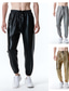 abordables pantalones casuales-Hombre Persona que practica jogging Pantalones Pantalones casuales Pantalones de lentejuelas Correa Cintura elástica Cuadrícula / Cuadros Ligero Fiesta Club nocturno Luces de discoteca Moda Ropa de