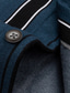 Χαμηλού Κόστους ανδρικό χοντρό πουκάμισο-Ανδρικά Επίσημο Πουκάμισο Πουκάμισο χοντρό Κύματα Απορρίπτω Μαύρο / Γκρι Μαύρο Θαλασσί Μπλε τυρκουάζ Βαθυγάλαζο Στάμπα Δουλειά Καθημερινά Μακρυμάνικο Κουμπί-Κάτω Ρούχα Βαμβάκι