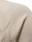 Χαμηλού Κόστους ανδρικό πουλόβερ πουλόβερ-ανδρικό πουλόβερ πουλόβερ πουλόβερ πλεκτό πλεκτό μονόχρωμο πλήρωμα λαιμόκοψη κομψό σπίτι καθημερινό φθινόπωρο χειμώνα λευκό μαύρο s m l / μακρυμάνικο / μακρυμάνικο