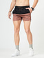 olcso Lezser rövidnadrágok-5&quot;-es férfi edzőtermi edzés kontraszt színű rövidnadrág, testre szabott jogging rövidnadrág testépítő futóedzésekhez fekete zsebekkel