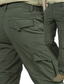 tanie Bojówki-Męskie Spodnie cargo Spodnie Spodnie robocze Elastyczny pas Multi Pocket Jednokolorowe Komfort Oddychający Codzienny Streetwear Sport Moda Zielony Czarny Średnio elastyczny