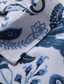abordables Camisas estampadas para hombre-Hombre Camisa Camisa gráfica Graphic Cuello Inglés Azul Piscina Marrón Verde Trébol Casual Diario Manga Larga Ropa Design Casual