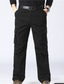 Χαμηλού Κόστους Στρατιωτικά παντελόνια-Ανδρικά Παντελόνια με τσέπες Παντελόνια Χειμωνιάτικο παντελόνι Πολλαπλές τσέπες Συμπαγές Χρώμα Άνεση Ζεστό Causal Καθημερινά Streetwear 100% Βαμβάκι Προπόνηση Συν βελούδο Πράσινο παραλλαγής Μαύρο