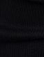 billige sweater til mænd-Herre Bluse Pullover trøje Rillet Strikke Beskåret Strikket Helfarve Rullekrave Basale Stilfuld udendørs Daglig Tøj Vinter Efterår Sort Kakifarvet S M L