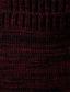 Недорогие кардиган мужской свитер-Муж. Вязаная ткань Кардиган Рельефный узор Вязать Туника Трикотаж Сплошной цвет V-образный вырез Классический Стиль на открытом воздухе Повседневные Одежда Зима Осень Черный Винный S M L