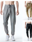 abordables pantalones casuales-Hombre Persona que practica jogging Pantalones Pantalones casuales Pantalones de lentejuelas Correa Cintura elástica Cuadrícula / Cuadros Ligero Fiesta Club nocturno Luces de discoteca Moda Ropa de